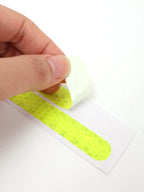 6/2pcs Car Reflective Safety Strip Stickers Car Rearview Mirror Reflective Sticker Reflective Warning Safety Tape Accessories