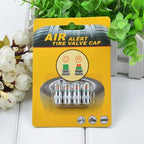4/2pcs Car Tire Pressure Guage Valve Cap Sensor Indicator Alert Monitoring Tool Motorcycle Tyre Cap Indicator Air Pressure Gauge