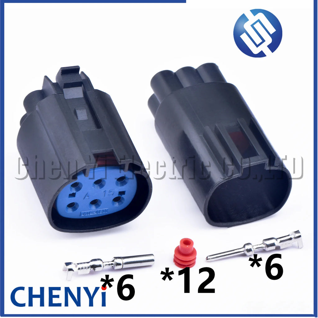 6 Pin male or female Automotive waterproof connector Car Door lock module plug with pins For Ford Transit JMC