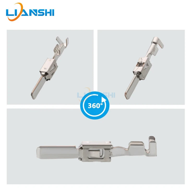 100pcs 2-964300-1 Large two-lobe male pin terminal 2.8 insert DJ615B-2.8×0.8A