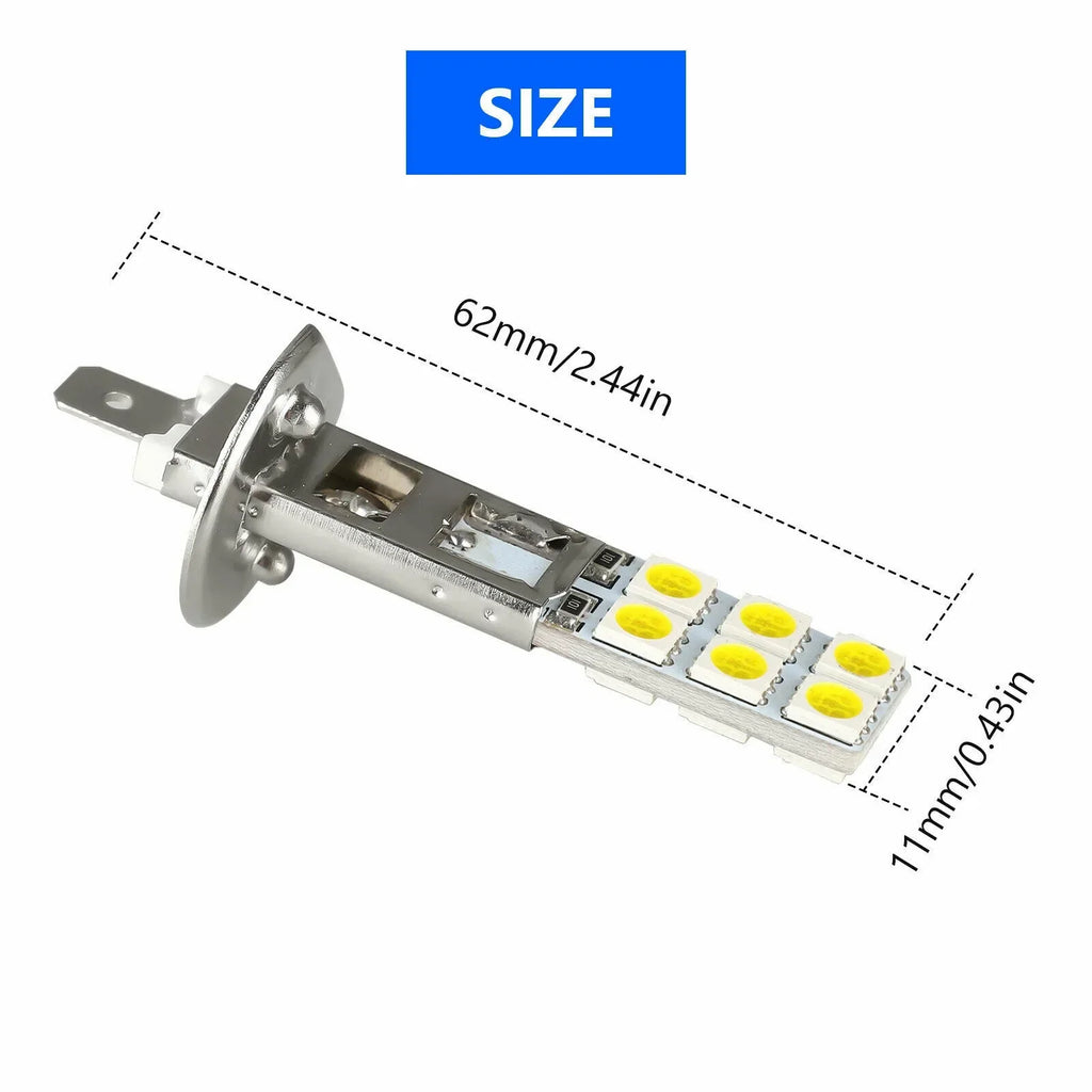 Upgrade 2PC NEW H1 6000K Super White 55W LED Headlight Bulbs Kit Fog Driving Light Voiture Wholesale Quick Delivery CSV Amagi