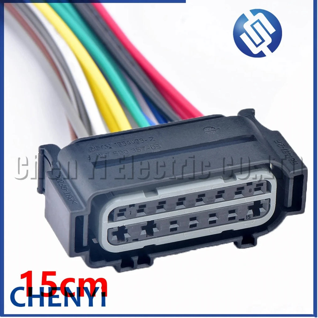 15 Pin Auto connector Car front bumper radar sensor harness plug 1564456-2 7590357-05 1564457-2 7590364-02 1564460-2