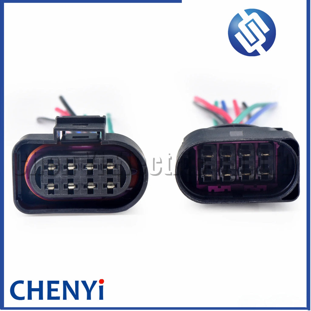 8 Pin 3.5 series Auto waterproof connector Front bumper radar tail light Headlights Lamp wire harness plug 8D0973734 8D0973834