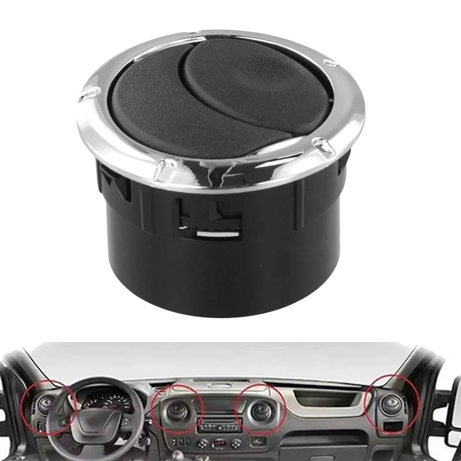 Air Vent  Cover Outlet Grille Dashboard  Air Vent With Chrome 8200212480 For  Renault For Dacia For Master  3 Car Accessorie