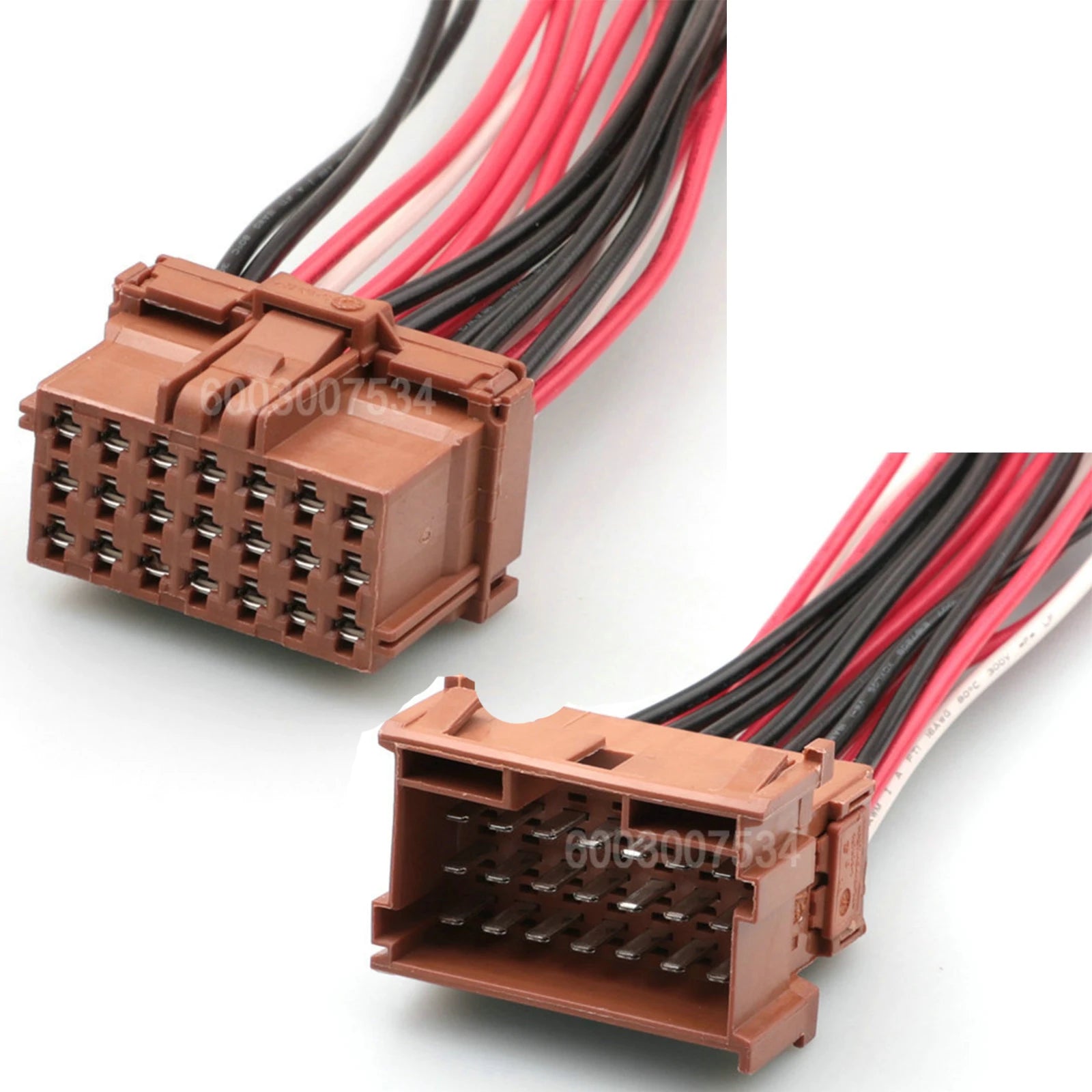21 Pin Car Male Plug Socket AC Assembly Brown Auto Electric Cable Unsealed Male Female Connector 1-967630-1