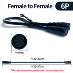 4/10Pcs M8 Waterproof Connectors 2/3/4/5/6 Pin, Male & Female Plug Socket Set, IP67 Wire Cable Connector Kit