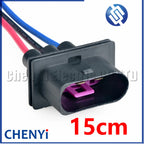 3 Pin Auto waterproof connector Cooling electronic fan Wire harness Plug 1J0906233 1J0 906 233 1J0906443 1J0 906 443