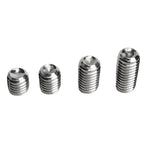 304 Stainless Steel Grub Screws Assortment Kit, Hex Socket Cup Point Set Screws with Allen Key,M3–M10 DIN916 Precision Fasteners