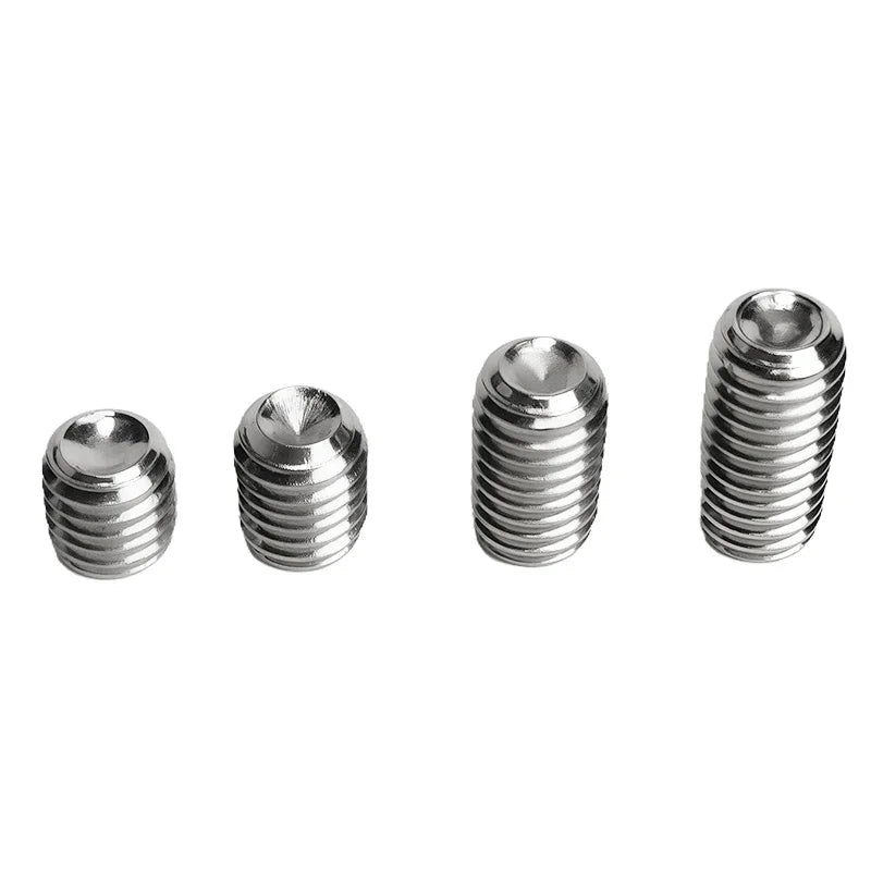 304 Stainless Steel Grub Screws Assortment Kit, Hex Socket Cup Point Set Screws with Allen Key,M3–M10 DIN916 Precision Fasteners