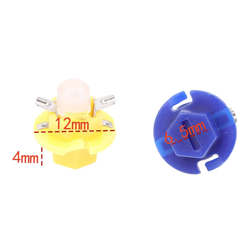 B8.4D BX8.4D Instrument Panel DC 12V Indicator Lamp Light Vehicle White Blue Green 10PCS B8.4 LED Car Cob Dash Board Bulb