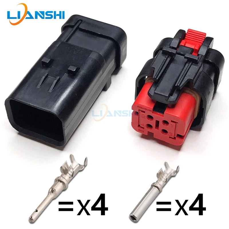 Automotive waterproof connectors, male and female plugs, fuel injector connectors, excavator connectors, camshaft sensor plugs