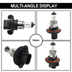H13 9008 12V 55W Quartz Halogen Bulb White Halogen Bulb Car Headlight Bulb Quartz Material Car Accessories
