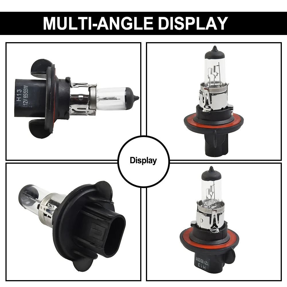 H13 9008 12V 55W Quartz Halogen Bulb White Halogen Bulb Car Headlight Bulb Quartz Material Car Accessories
