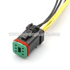6 Pin Automotive 1.6mm Male Female Waterproof Connector Wire harness plug DT04-6P-C017 DT06-6S-C017 Black