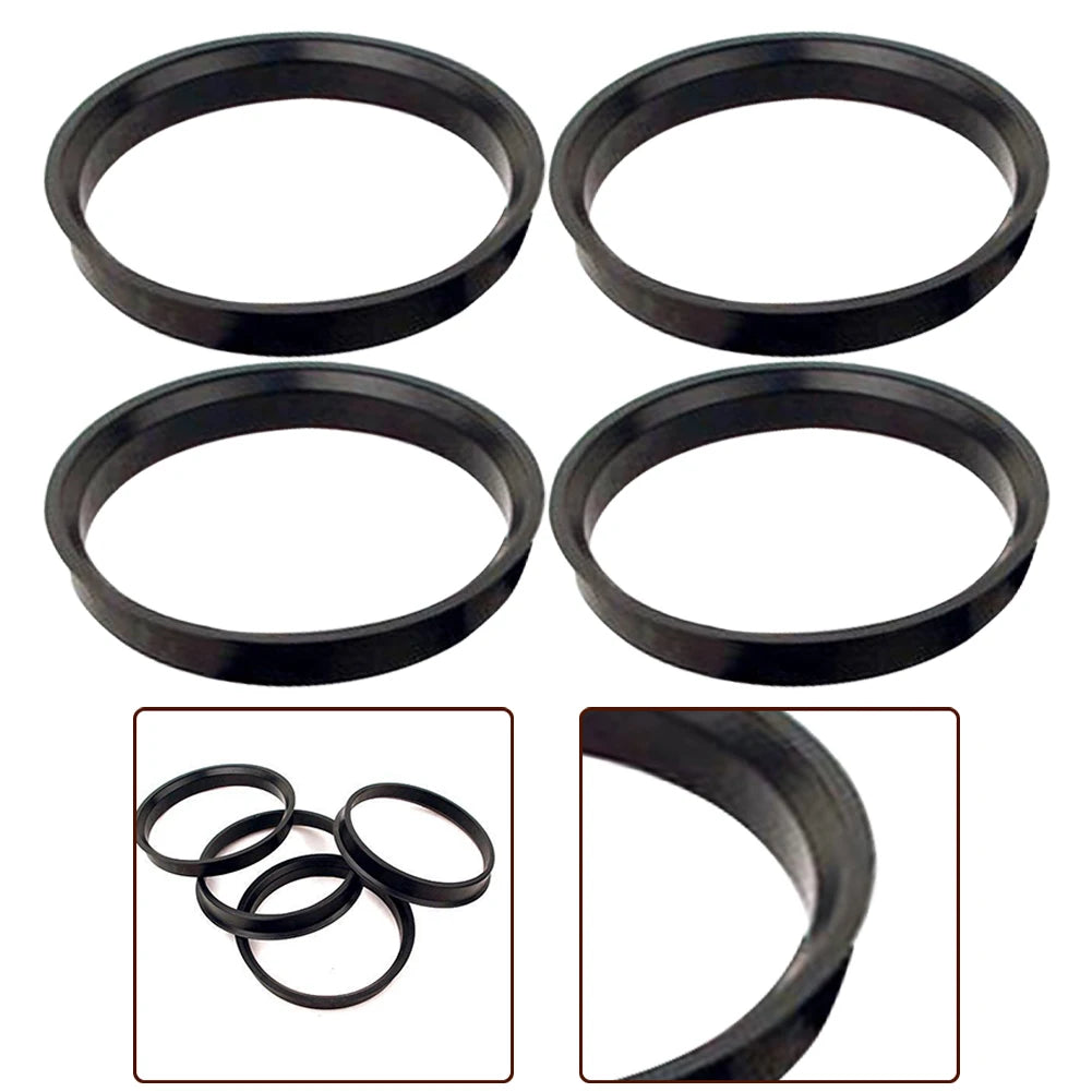 4Pcs Automotive Car Plastic Wheel Hub Centering Rings 74.1 X 72.6 Mm For BMW Wheel Bore Center Spacer Black Hubrings Bore