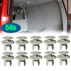 50Pcs Car Trim Panel Lining Clips For T4 T5 Door Panel Holder Grey 701867299 Plastic Holder Clip Car Interior Clips