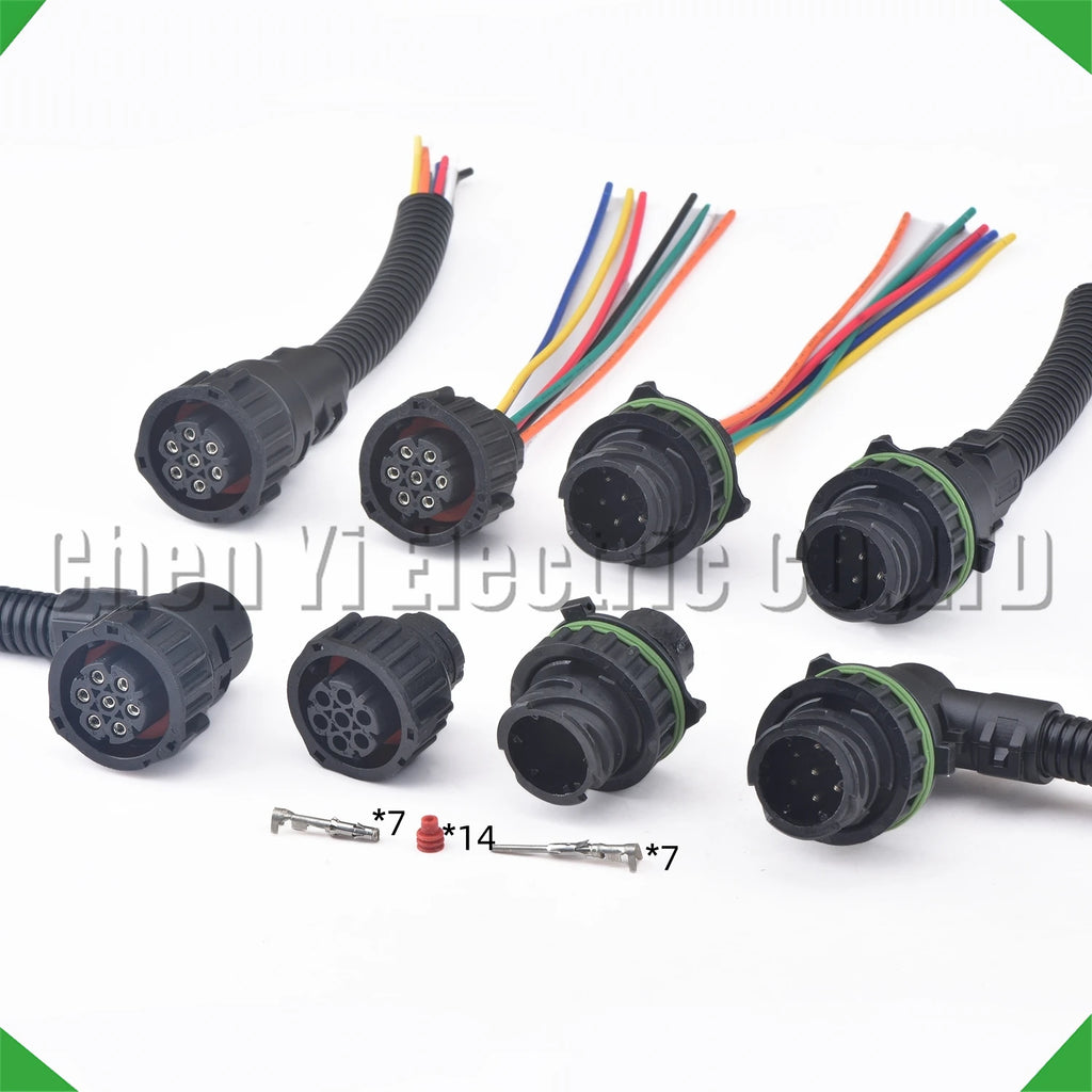 7-Pin Wire Harness Automobile Waterproof Truck Light Oxygen tail light sensor