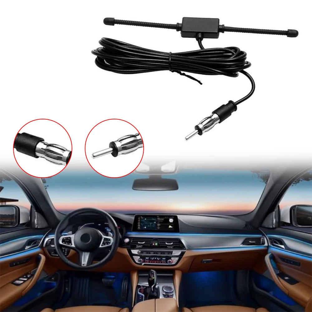 Car Dipole Antenna Boat Stereo AM FM Glass Antenna Radio Car Antenna Radio Universal Automobile Parts Car GPS Accessories