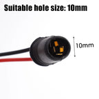 T10 W5W Lamp Holder Light Bulb Socket Car Motorcycle Rubber Connector Holder Extension LED Lamp Bulb Base Holder Wire Adapter