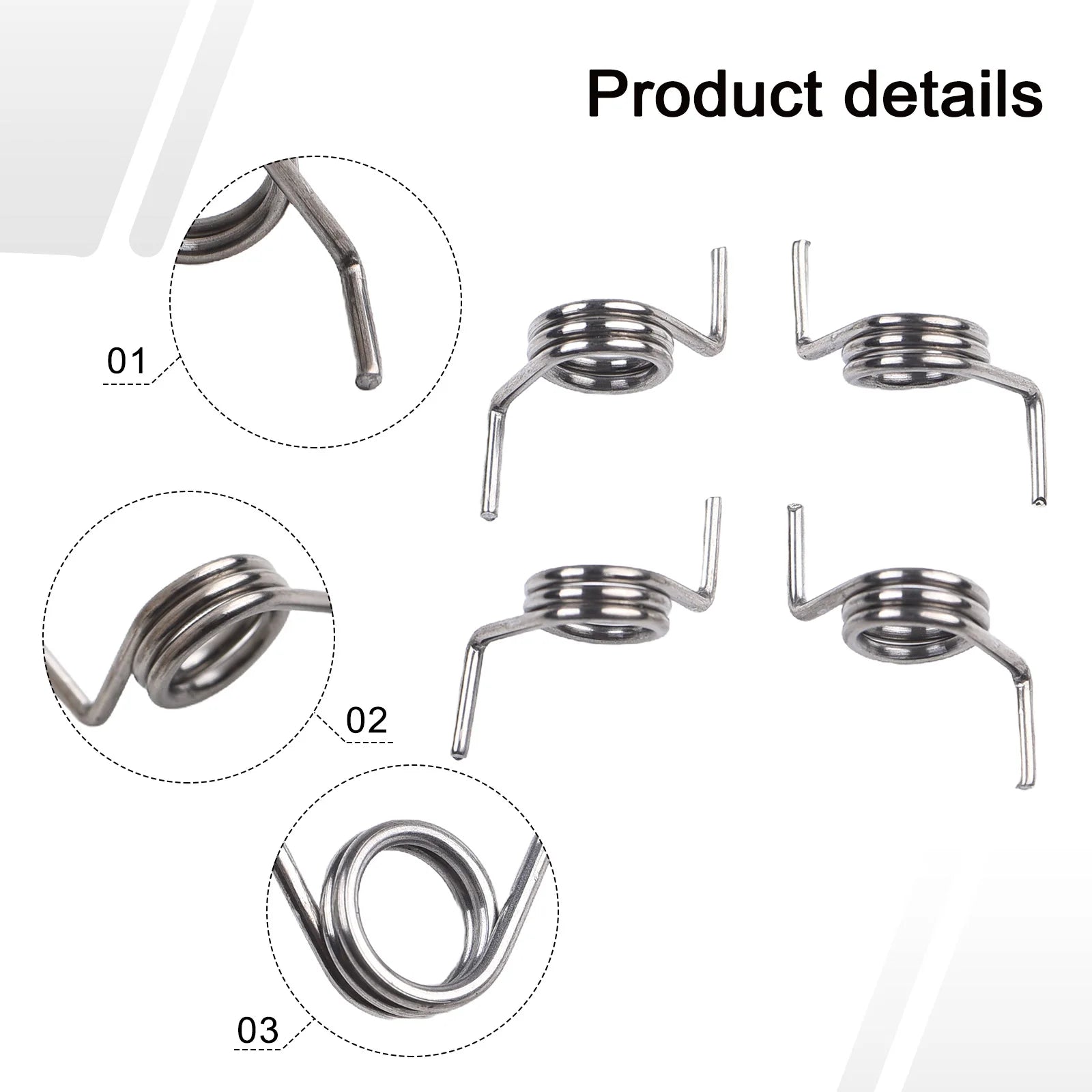 4PCS Door Lock Spring Set L&R For Mercedes W203 W211 W209 C E CLK Class Actuator Repair Springs Left Right Replacement