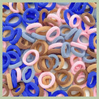 100/300PCS Colorful Basic Nylon Ealstic Hair Ties for Girls Children Ponytail Hold Scrunchie Rubber Band Kids Basic Hair Amagi