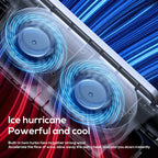 Portable Car Seat Fan with USB Power Adjustable 3-Speed Turbine Headrest and Backrest Cooling Fan Leafless Design Amagi