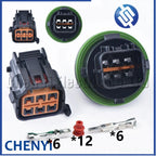6 Pin Auto waterproof housing plug wiring cable Car headlight connector Light Lamp Plug HP066-06021 for Hyundai Elantra K3 K5