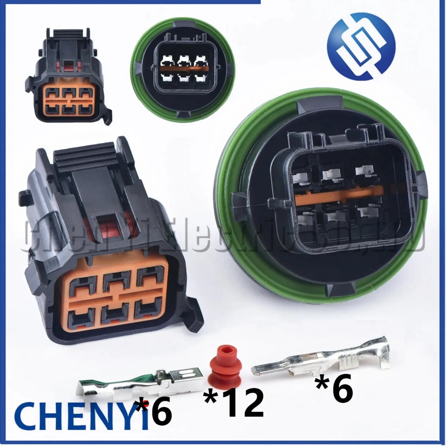 6 Pin Auto waterproof housing plug wiring cable Car headlight connector Light Lamp Plug HP066-06021 for Hyundai Elantra K3 K5