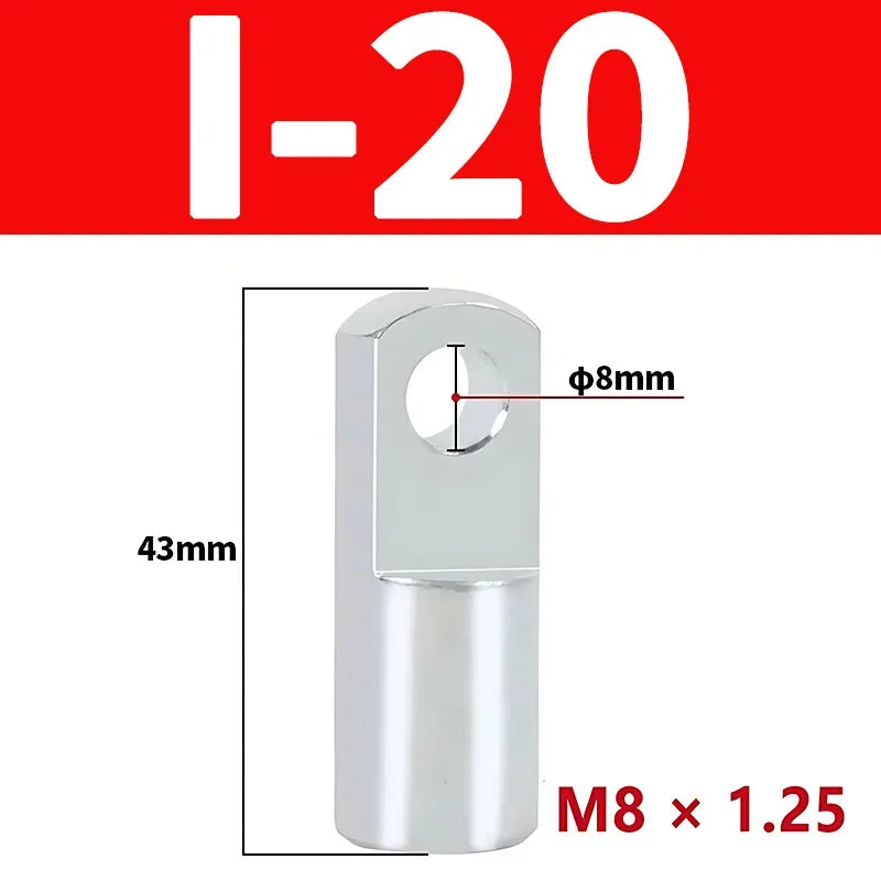 SC Standard Pneumatic Cylinder I/Y Type Mounting Fitting with Pin Connector, Cylinder Accessory for MAL MA Air Cylinders