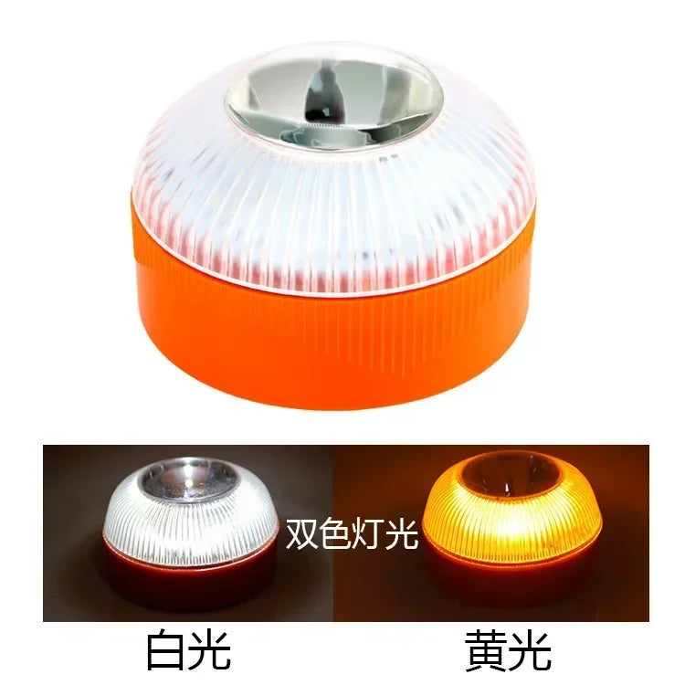 Strong Magnetic Induction Traffic Warning Light, Working Light, Household Car Malfunction Light, White Emergency Light Amagi