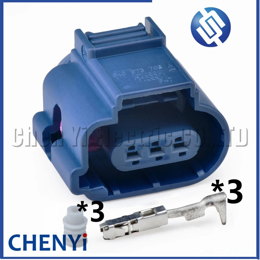 3 Pin Car Air Conditioner Pressure Switch Connector Knock Sensor Crankshaft camshaft position sensor plug 8K0973703 8K0 973 703