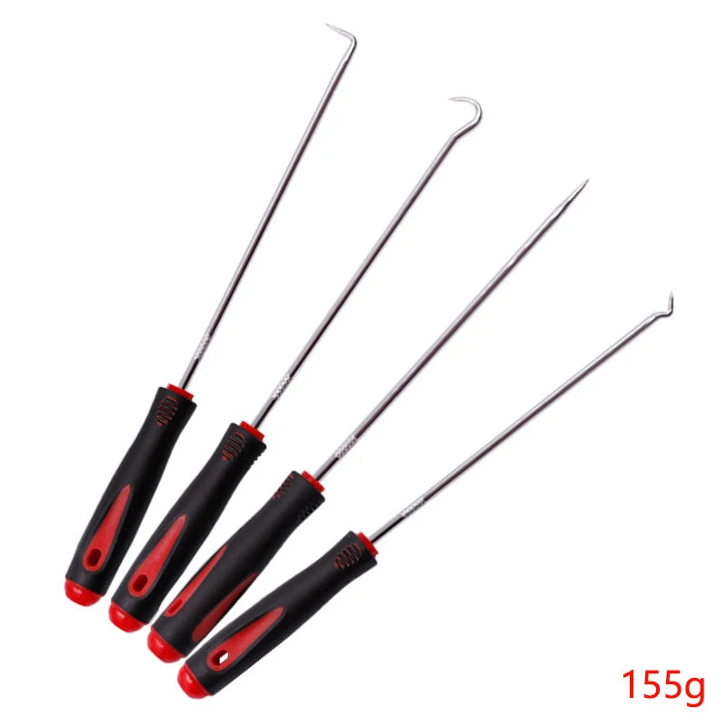 4Pcs Car Auto Vehicle Oil Seal Screwdrivers Set O-Ring Seal Gasket Puller Remover Pick Hooks Durable Tools
