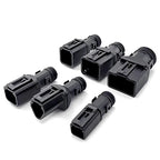 10/50 Sets 2-12P Male Female DT Connector Tail Clip Set with Corrugated Pipe Fixed Harness Clip,Protective Sheath 1011-235-0405