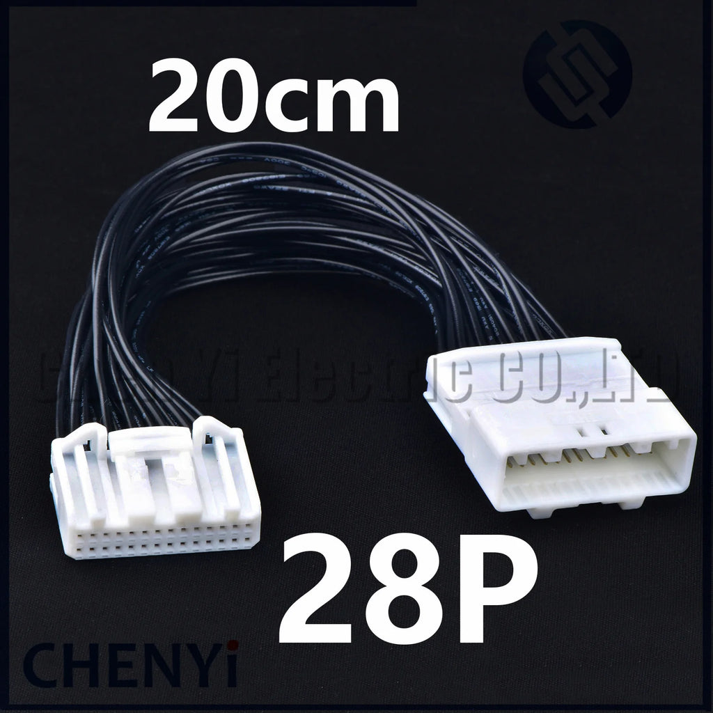 28 Pin Automotive multimedia navigation screen CD host Wire harness Plug Connector Socket 1565380-1 1565377-1 For Toyota Nissan