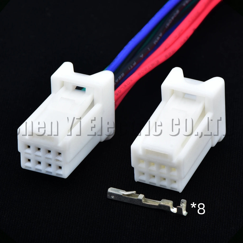 8 pin automotive connectors shift lever shift module assembly wire harness plug 90980-1...