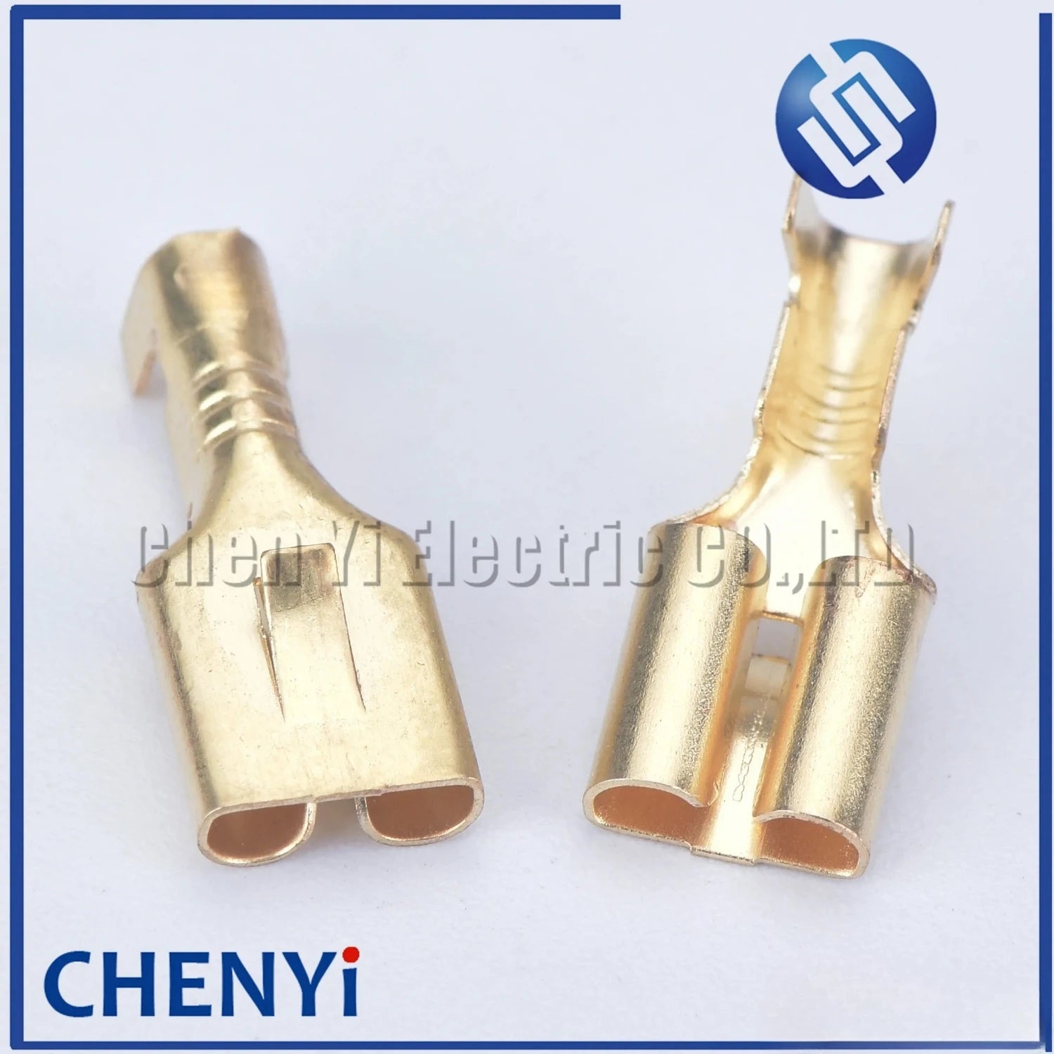 50/100pcs 6.3mm Female Crimp Terminal Connector Gold Brass Gilded Electric Wire Connectors pins Set H62 For Car Relay Speaker