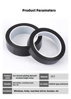 PVC Car Edge Protector Sticker Universal Fit for Automotive Window Trim and Side Molding DIY Bodywork Decoration Black Line Tape