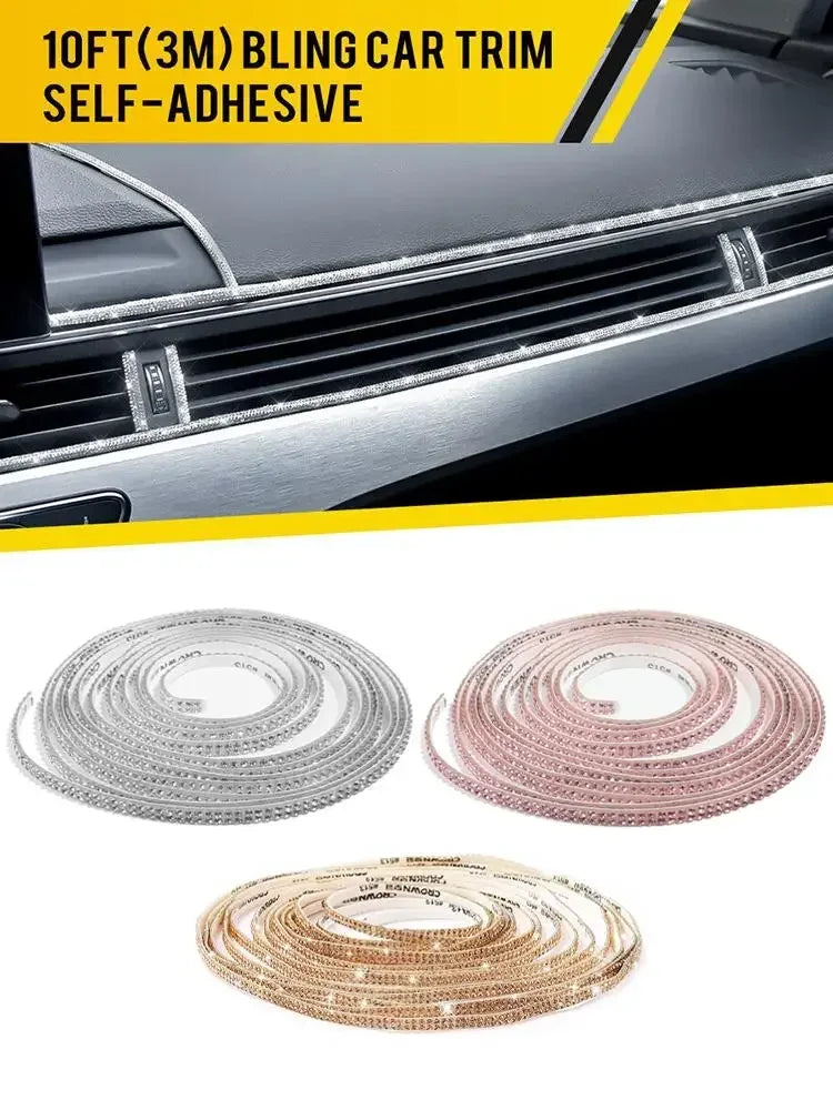 Car Decorative Stickers Auto Crystal Artificial Diamond Girls Car Decoration Accessories Auto Interior Cover  Waterproof amagi