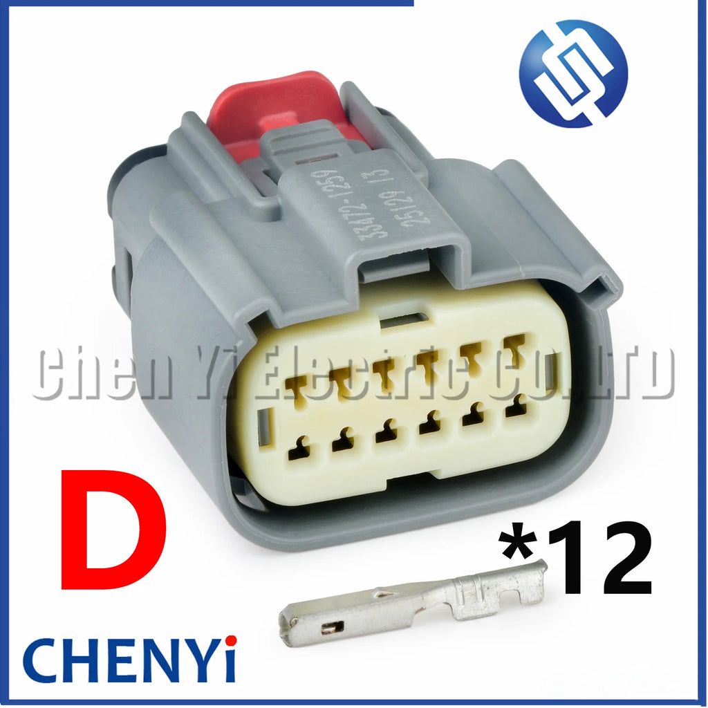 12 Pin Auto waterproof connector car headlight wire harness connector 33472-1260 33472-1259 33472-1206 33472-1207 For GM Ford