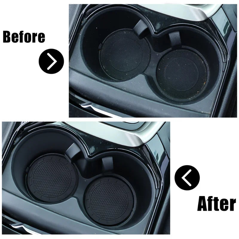 Car Cup Holder Anti-Slip Insert Coaster Mat Auto Cup Holder Soft Rubber Anti-skid Drink Cup Bottle Mat Car Interior Accessories