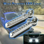 Wind Powered Car LED 8 LED DRL Daylight Running Light Auxiliary Lighting Rotation Fan Lamp Automobile Day Time Headlight Amagi