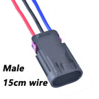 3 Pin Auto Waterproof Wiring Harness Connector Socket Electric Oil Pump Plug 15326808 13519047 15326813 For GT 150 with wires