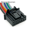 1 Set 6 Pin Car Sunroof Reading Light Rearview Mirror Switch Electrical Cable Connectors Wiring Harness Plug 1355082-1 6Q0972716