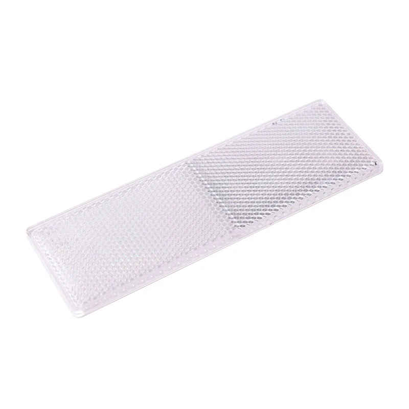 Truck Trailer Rectangle Plastic Reflector Reflective Tape Adhesive Auto Safety Night Warning Plate Stickers Car Accessories