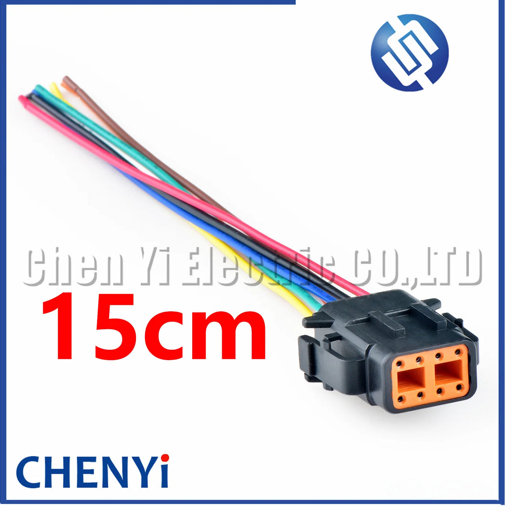 8 Pin DTM series Automotive waterproof connector wire harness connector DTM06-8SB DTM04-8PB For Deutsch