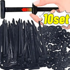 500/10set Universal Nylon Cable Tie Buckle Auto Fastener Screw Replacement Clip Car Fender Trunk Engine Guard Panel Wire Clips