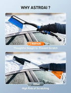 Snow Brush with Wider Ice Scraper Snow Removal Tool Car Brush with Ergonomic Comfortable Foam Grip for Cars Amagi