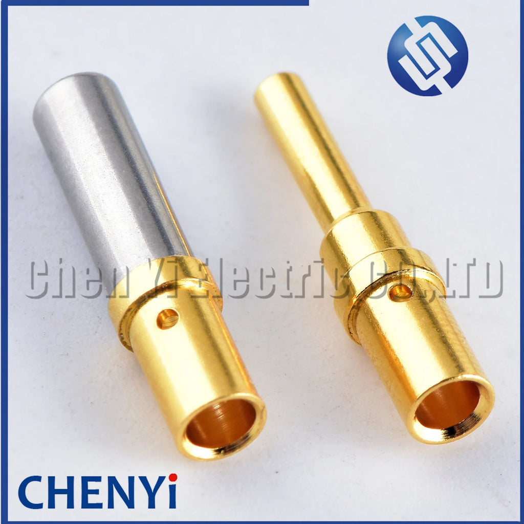 Pin Size 14AWG to 12AWG Automotive Terminal 0460-220-123 0462-210-1231 For Deutsch DTP series Stainless Steel Gold Plate