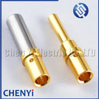 50 Pcs Female male Stainless Steel Gold Plate Terminal Pin 14–12 AWG Wire Size 0460-220-123 0462-210-1231 For Deutsch DTP