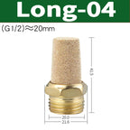 Air Fittings Brass Control Muffler Compressed Air Pneumatic Exhaust Muffler The Electromagnetic Valve Scarf Connector